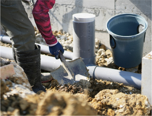 上下水引込工事